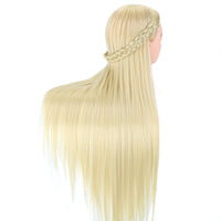 Hår Styling Mannequin, Høj Temp Fiber, Blonde Dummy Dukker