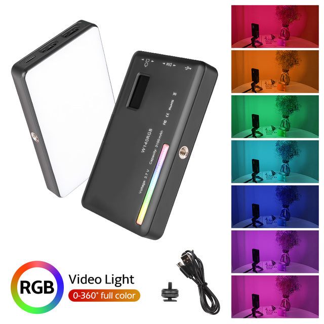 LED Videoleuchte, 3100mAh Batterie, dimmbares Licht