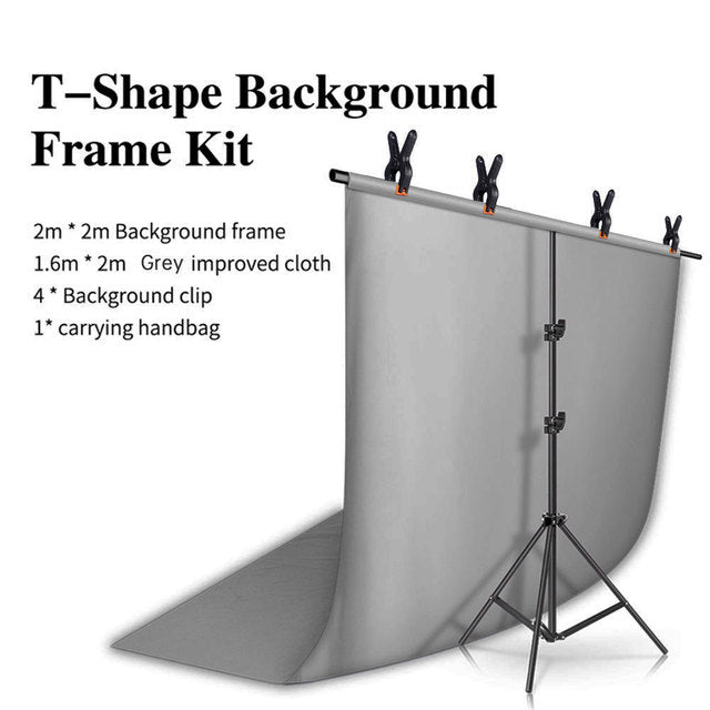 Backdrop Stand Kit, Background Cloth, Green Screen Frame Stand
