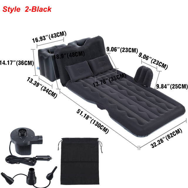 Car Inflatable Bed, Electric Pump, Travel Air Mattress