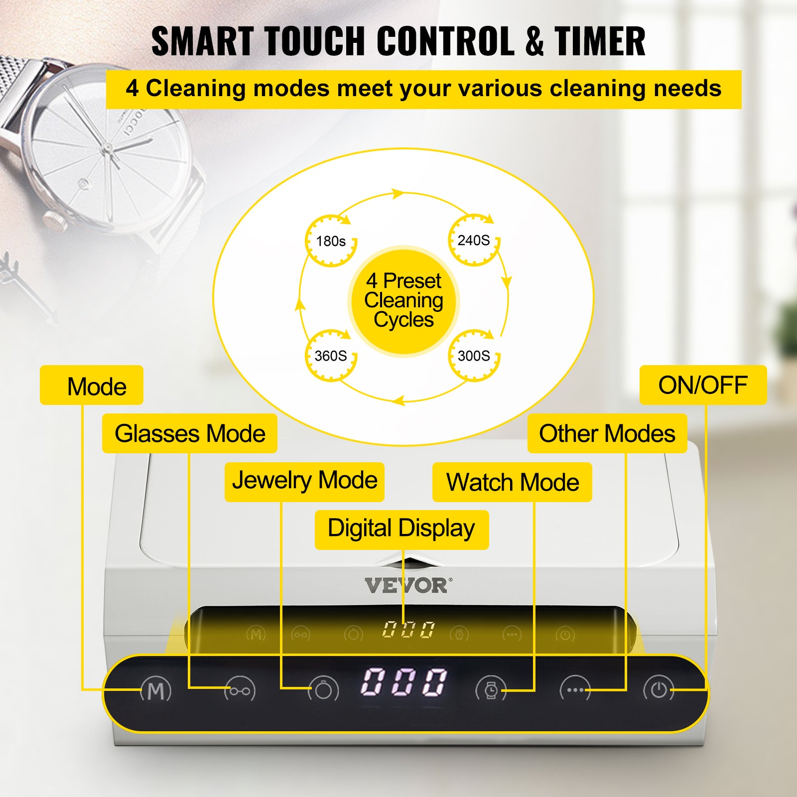 Ultrasonic Cleaner, Portable, Sonic Cleaning