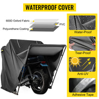 Adăpost pentru motociclete, design retractabil, rezistent la apă și protecție UV