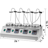 Magnetic Stirrer Hot Plate, Adjustable Speed, LED Screen, Quick Heating