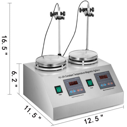 Magnetische Roerder Warmteplaat, Verstelbare Snelheid, LED Scherm, Snelle Verwarming