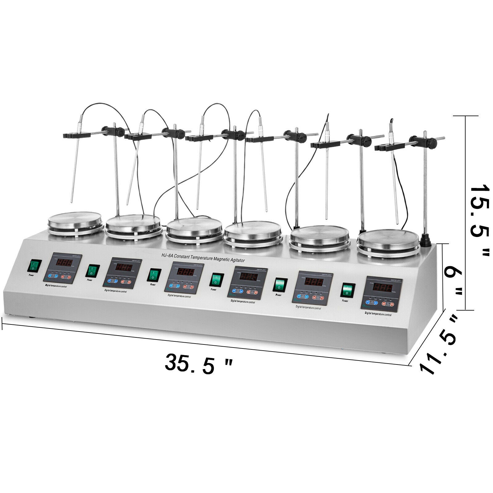 Agitator magnetic cu placa încălzitoare, viteză reglabilă, ecran LED, încălzire rapidă.