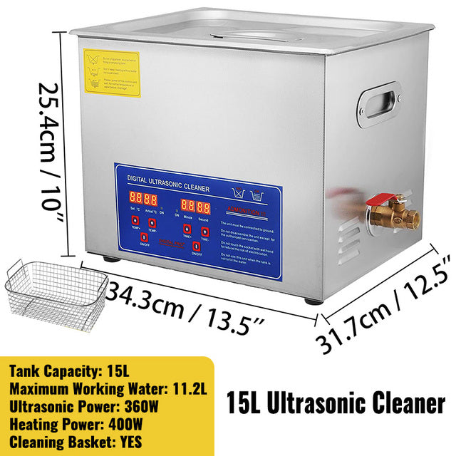 Ultrasonic Cleaner, Digital Control Panel, SUS304 Material