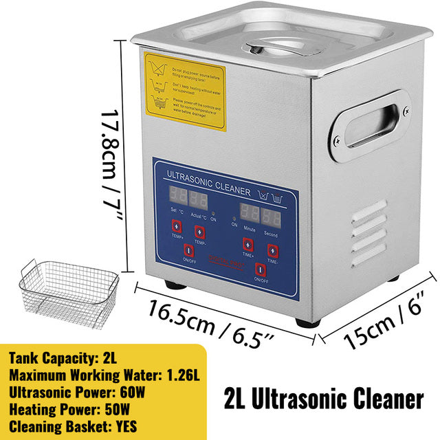 Ultrasone Reiniger, Digitaal Bedieningspaneel, SUS304 Materiaal
