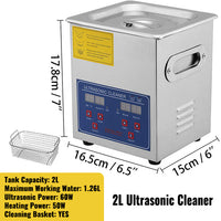 Ultrasonic Cleaner, Digital Control Panel, SUS304 Material