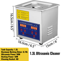 Ultrasonic Cleaner, Digital Control Panel, SUS304 Material