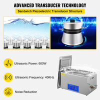 Ultrasonic Cleaner, Digital Control Panel, SUS304 Material