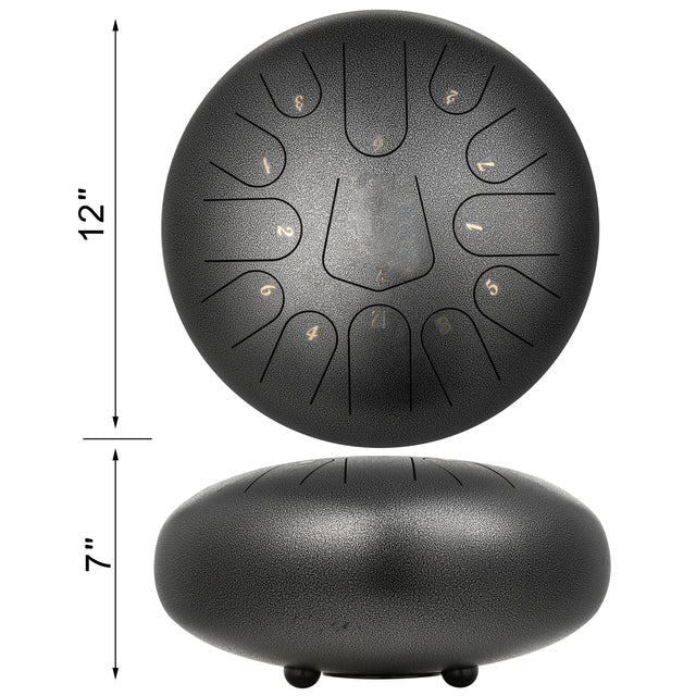 Stalen Tongue Drum, 13 Tonen, Beschermende Verfcoating