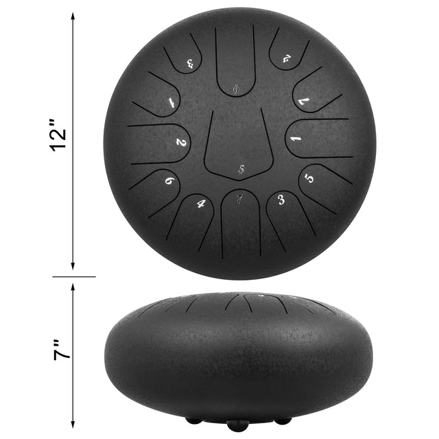 Stalen Tongue Drum, 13 Tonen, Beschermende Verfcoating