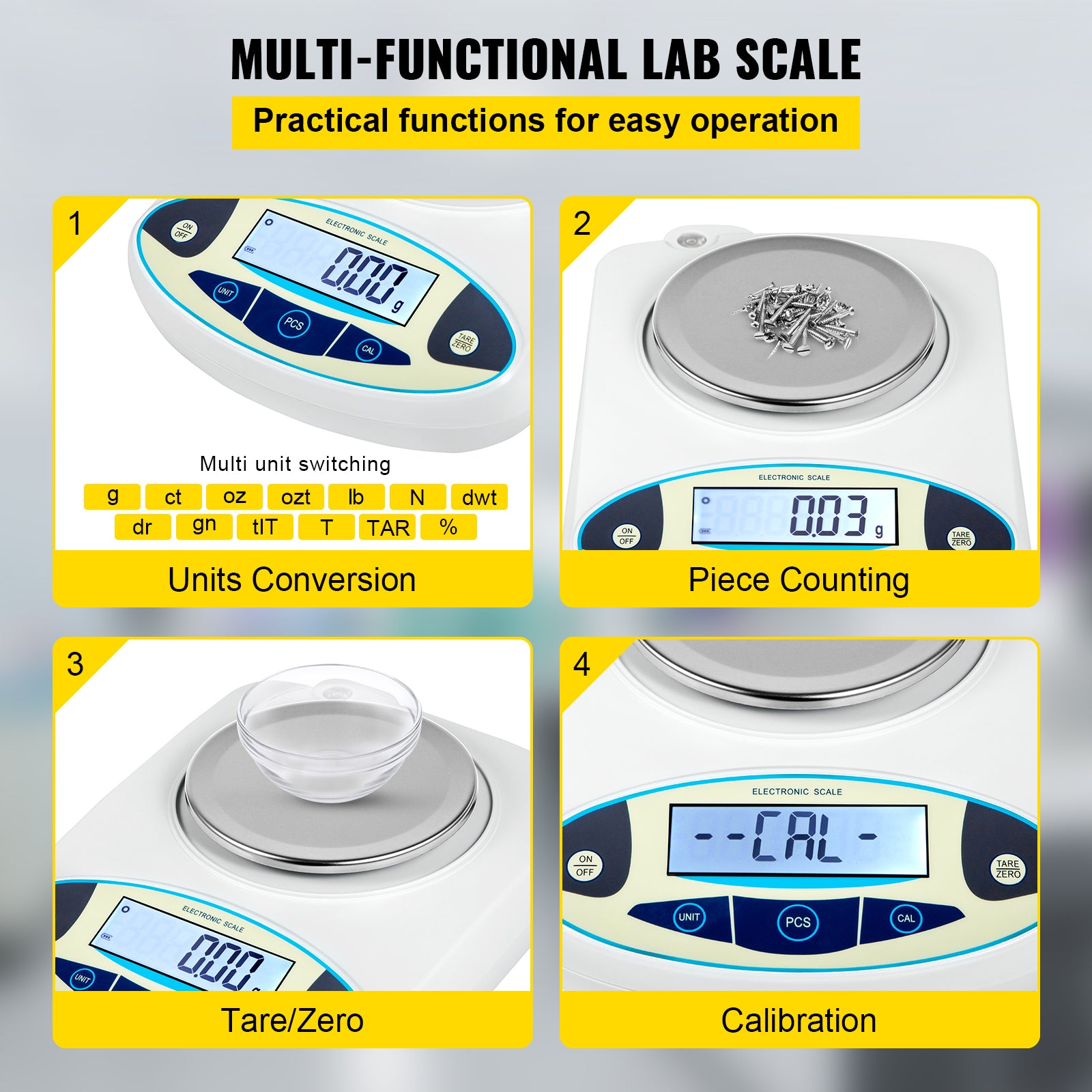 Balanță analitică, înaltă precizie, 3000g x 001g