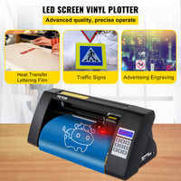 Vinyl skæreplotter 375 mm - LCD-skærm, laserguide og multisystem C