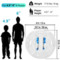 Aufblasbarer Zorb Ball, Durchmesser 12m, Geeignet für Kinder/Erwachsene