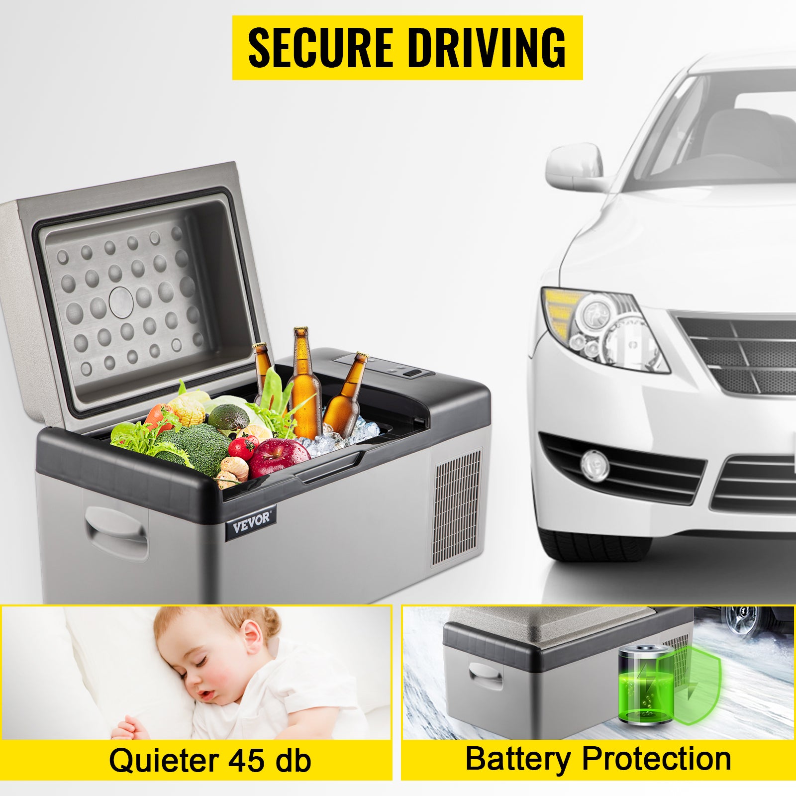 Auto koelkast, LED-display, Efficiënte koeling