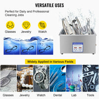 Ultrasonic Cleaner, Stainless Steel, Portable