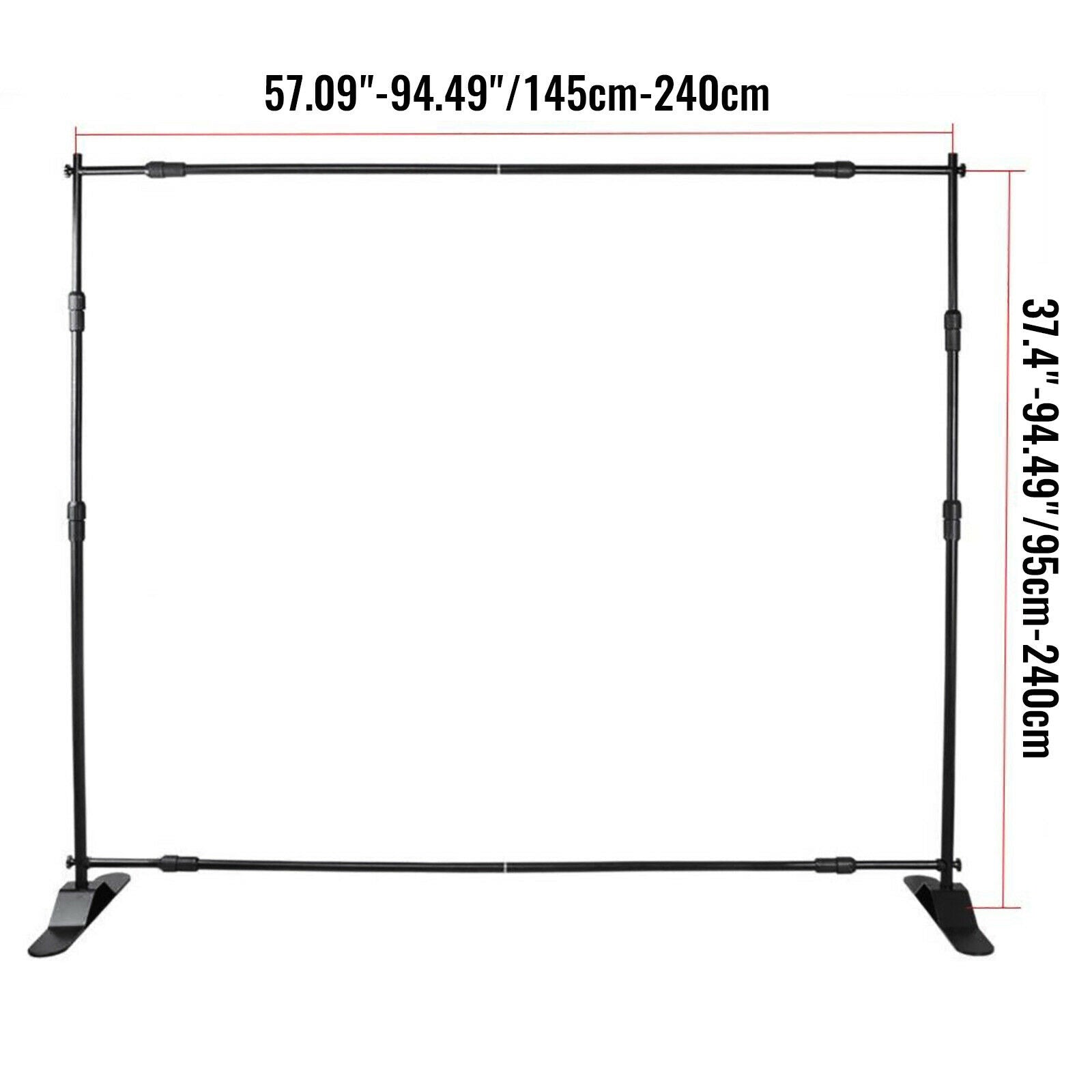 Backdrop Banner Stand, Adjustable Height & Width, Heavy-Duty