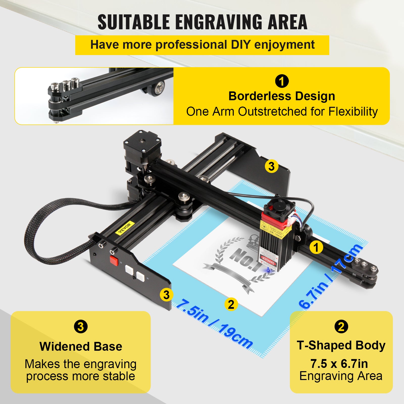 Lasergraveermachine, 005mm nauwkeurigheid, APP-besturing