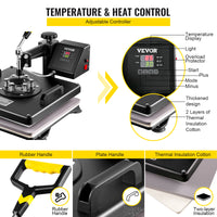 Mașină de presat căldură, 360° rotire, control precis al temperaturii