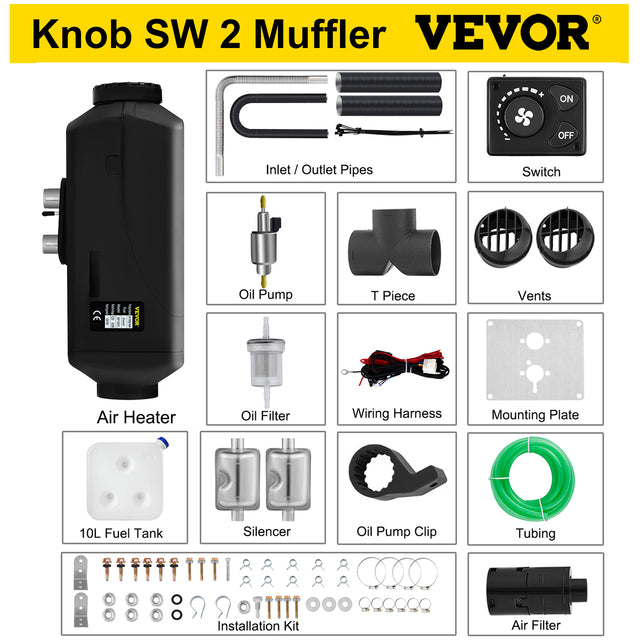 Diesel Air Heater, Quick Heat, Low Fuel Consumption