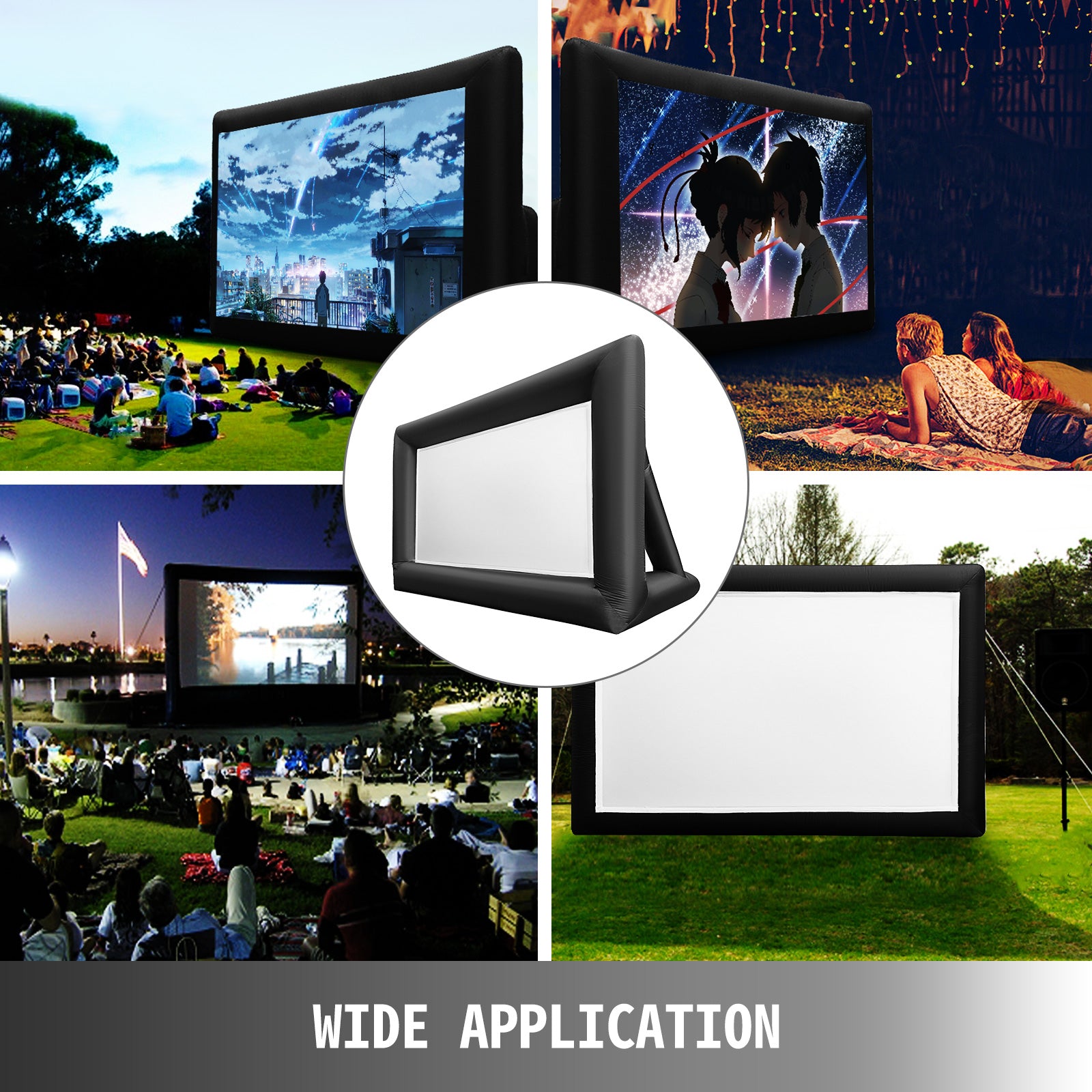 Inflatable Movie Screen, 600DD Oxford Fabric, Fast Setup