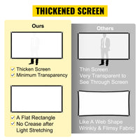 Projector Screen, 16:9 4K HD Wide Angle, Portable & Durable