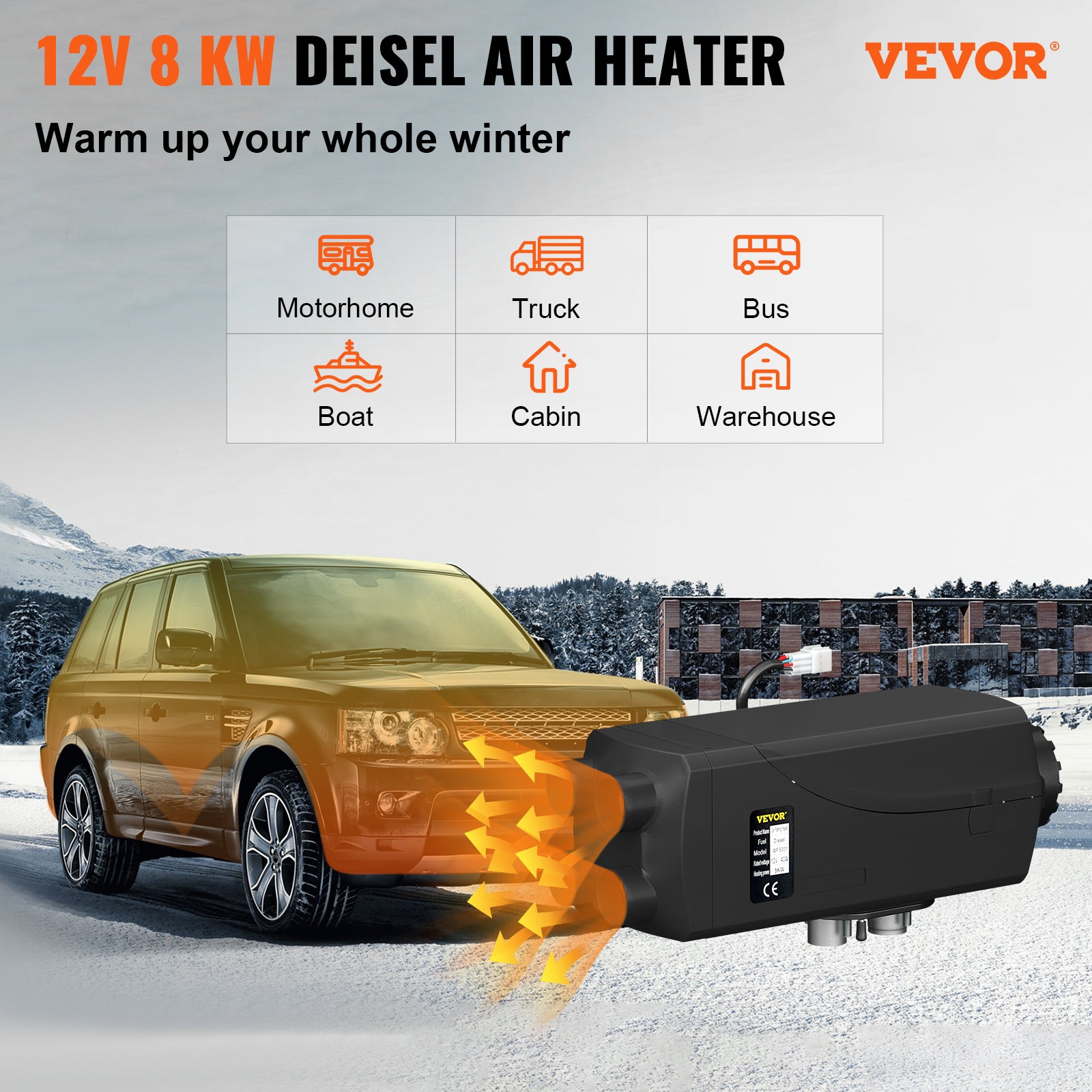 Diesel Air Heater, Rapid Heating, Low Noise