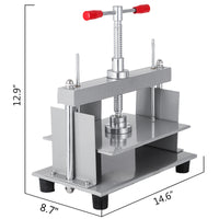 Boekbinding Persmachine - 12x8,7, 3306 lbs Druk, Non-Slip Voet Pads