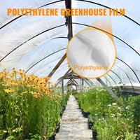 Växthus Polyetenfilm, 6 Mil Tjocklek, UV-resistent, Lätt att veckla ut