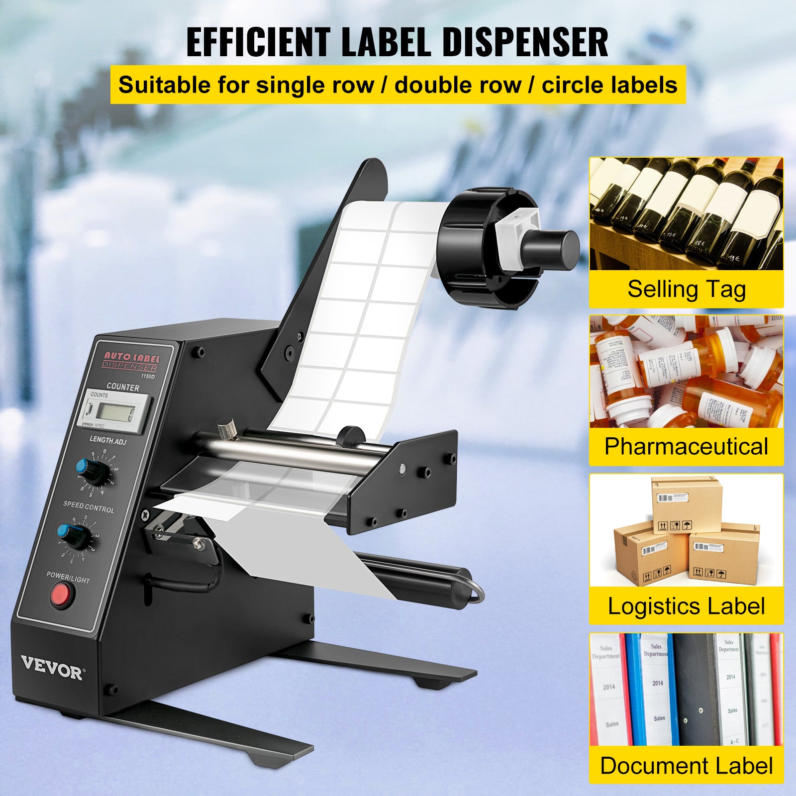 Label Dispenser, Portable, Automatic