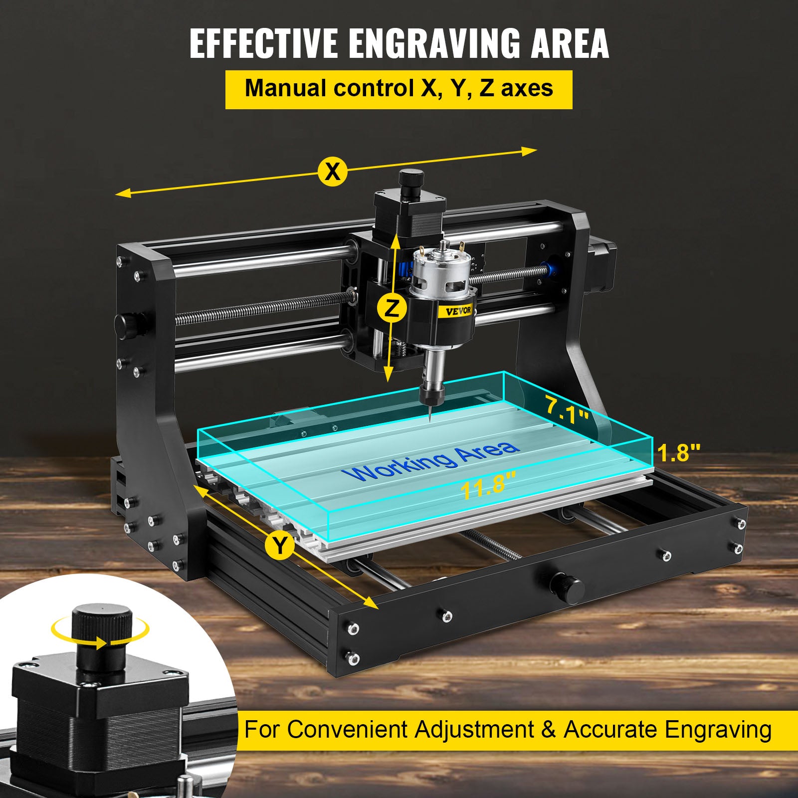 CNC Router Engraver, Laser Modul, USB Port