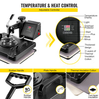 Heat Press Machine, Multi-Functional Heat Transfer, Two-Layer Insulation Technology