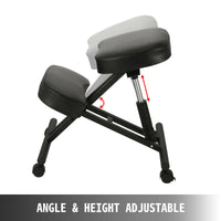 Scaun ergonomic cu genunchiere, înălțime reglabilă, perne din spumă