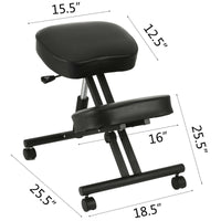 Ergonomisk knästol, justerbar höjd, skumkuddar