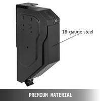 Biometric Handgun Safe Box, 120 Fingers Capacity, Password Entry, Steel Construction