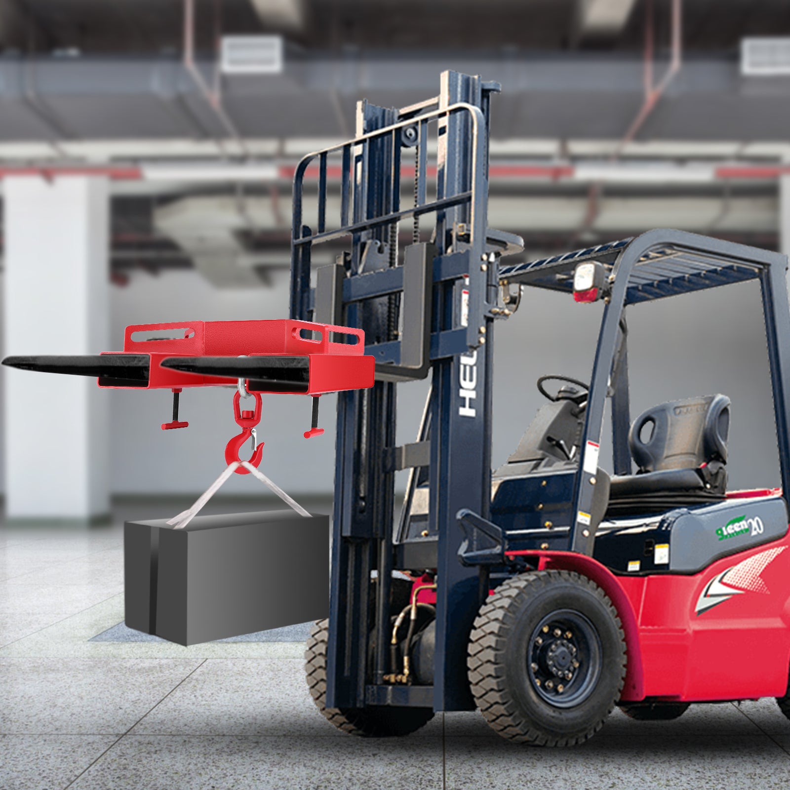 Forklift Crane, 6600 lbs Capacity, Easy Installation