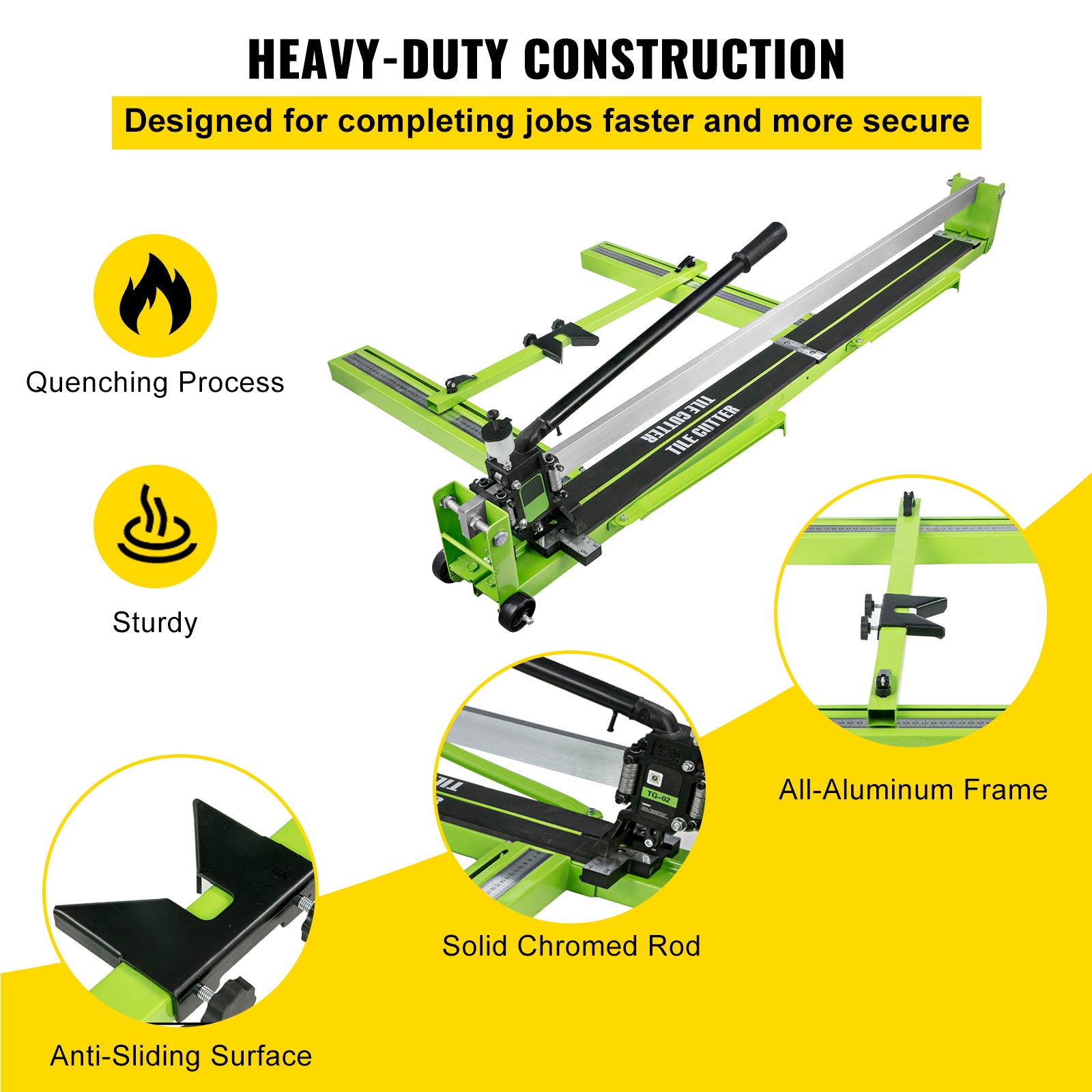 Tile Cutter, Laser Infrared Positioning, Heavy Duty Construction