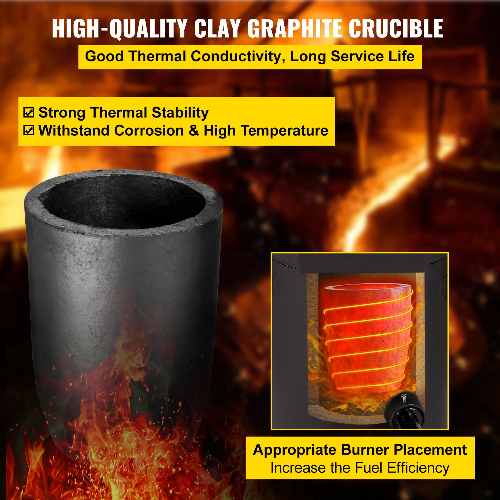 Furnace de topire cu propan, performanță puternică de încălzire, recuperare metale prețioase.