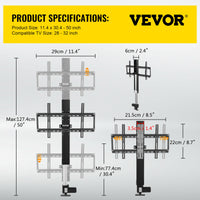 TV Lift Stand, Motoriseret Betjening, Trådløs Fjernbetjening