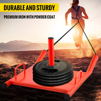 Greutate Sled Push Pull - Metal Durabil, Capacitate 500 lbs, Vers