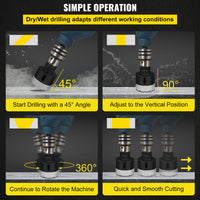 Diamond Drill Bits Set, High-Efficient Drilling, Vacuum Brazing Technology