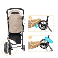 Pet Stroller, Storage Basket, Waterproof Coating