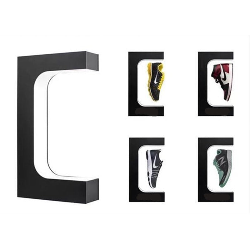 Sneaker Display Stand, Magnetic Levitation, Built-in LED Lighting