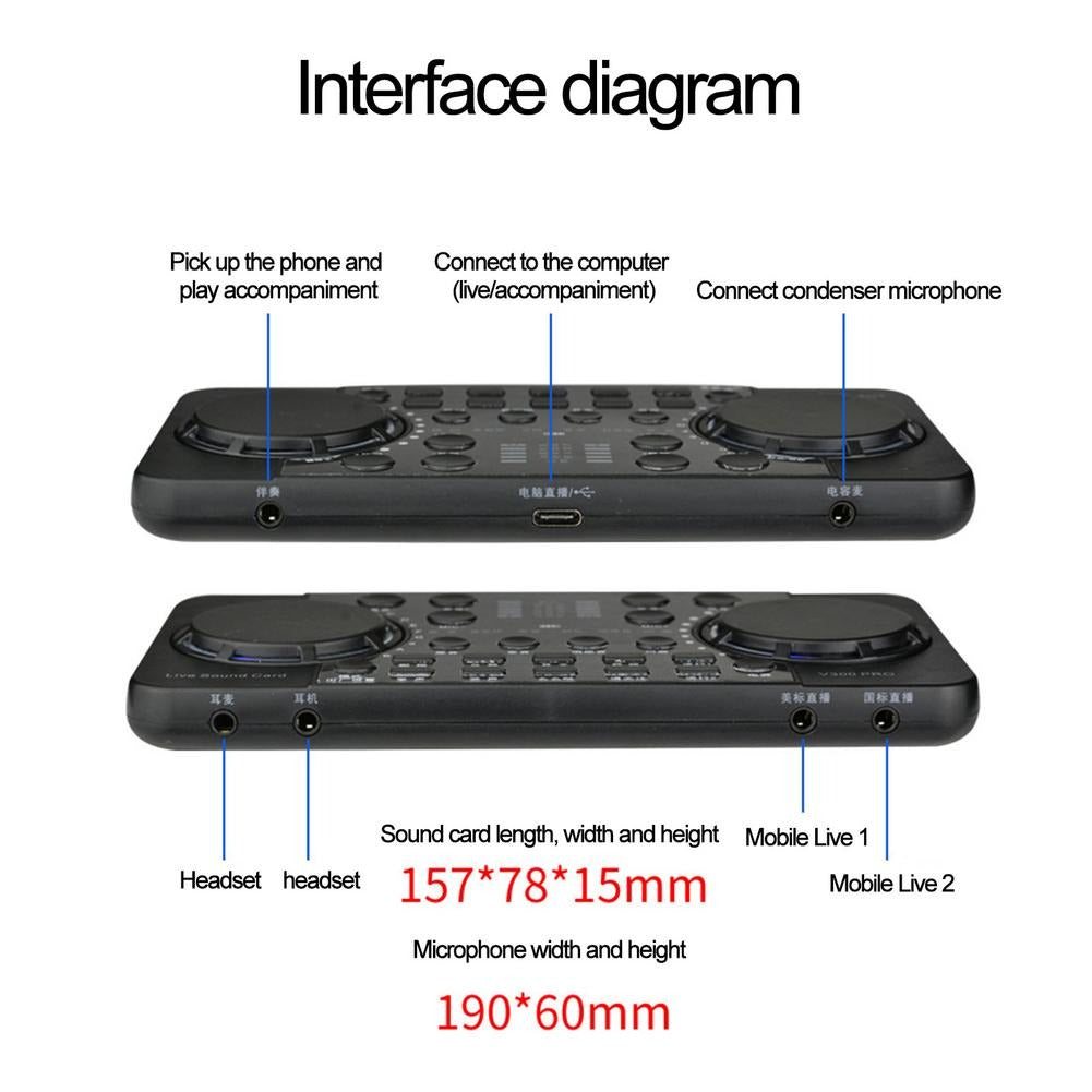 Professional Mixer Set, Audio Mixer, USB Connectivity